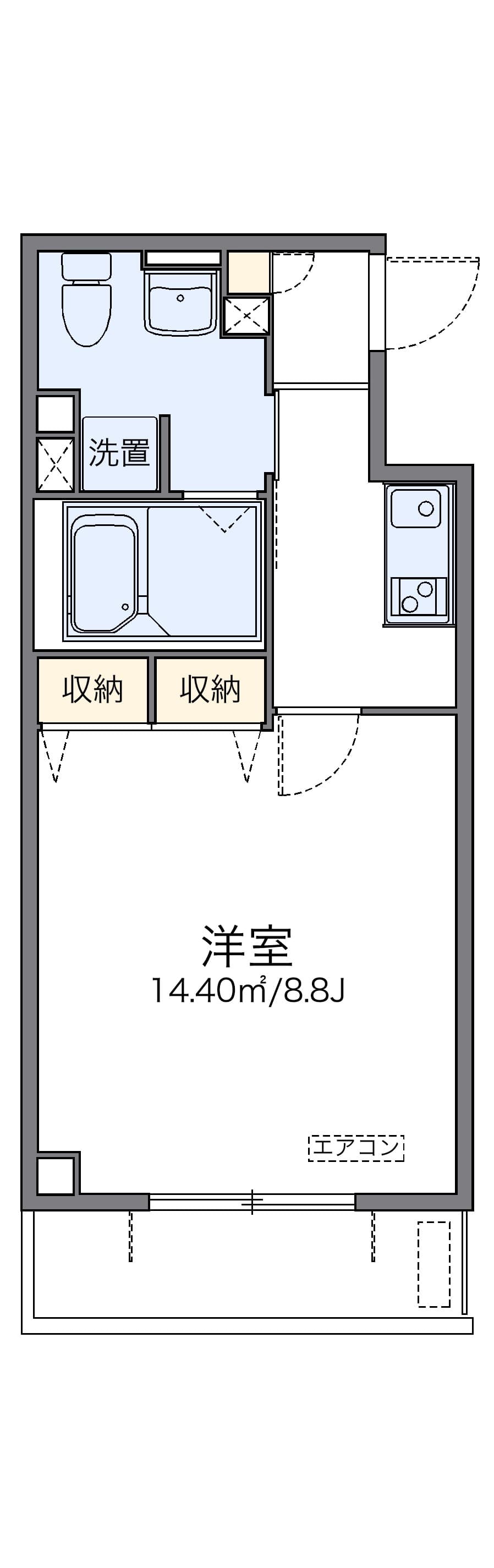 Preview floorplan of leopalace KouKouen Ichigou