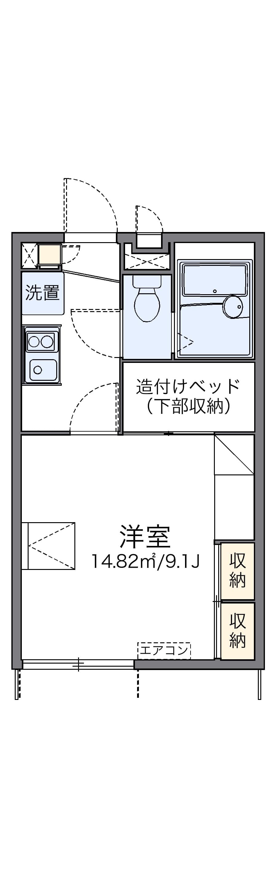 Preview floorplan of leopalace Hama San Chome