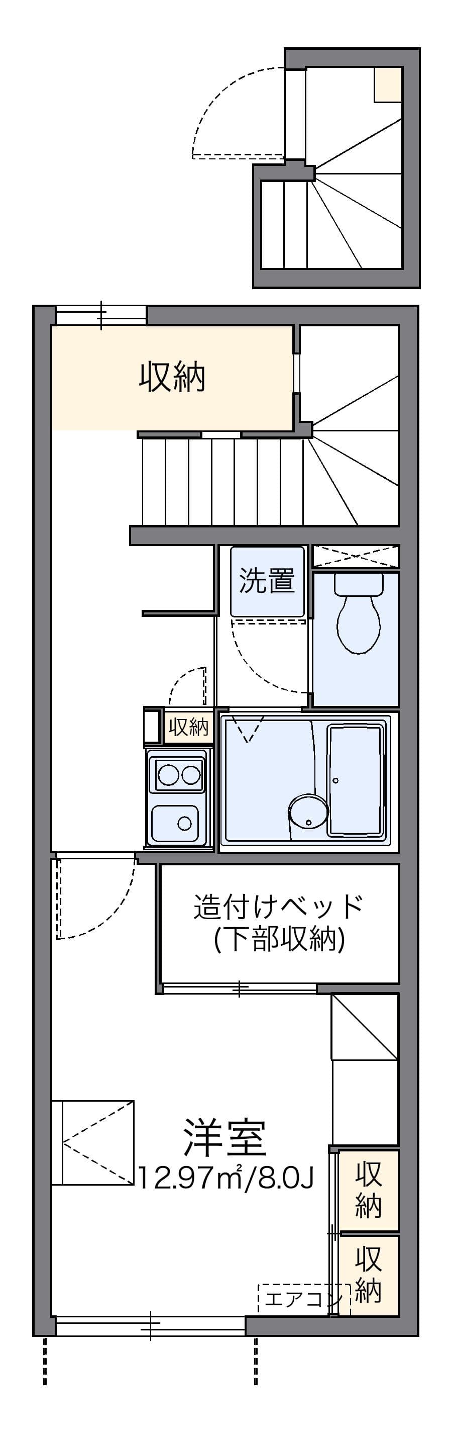Preview floorplan of leopalace Kalmia Sumiyoshi B