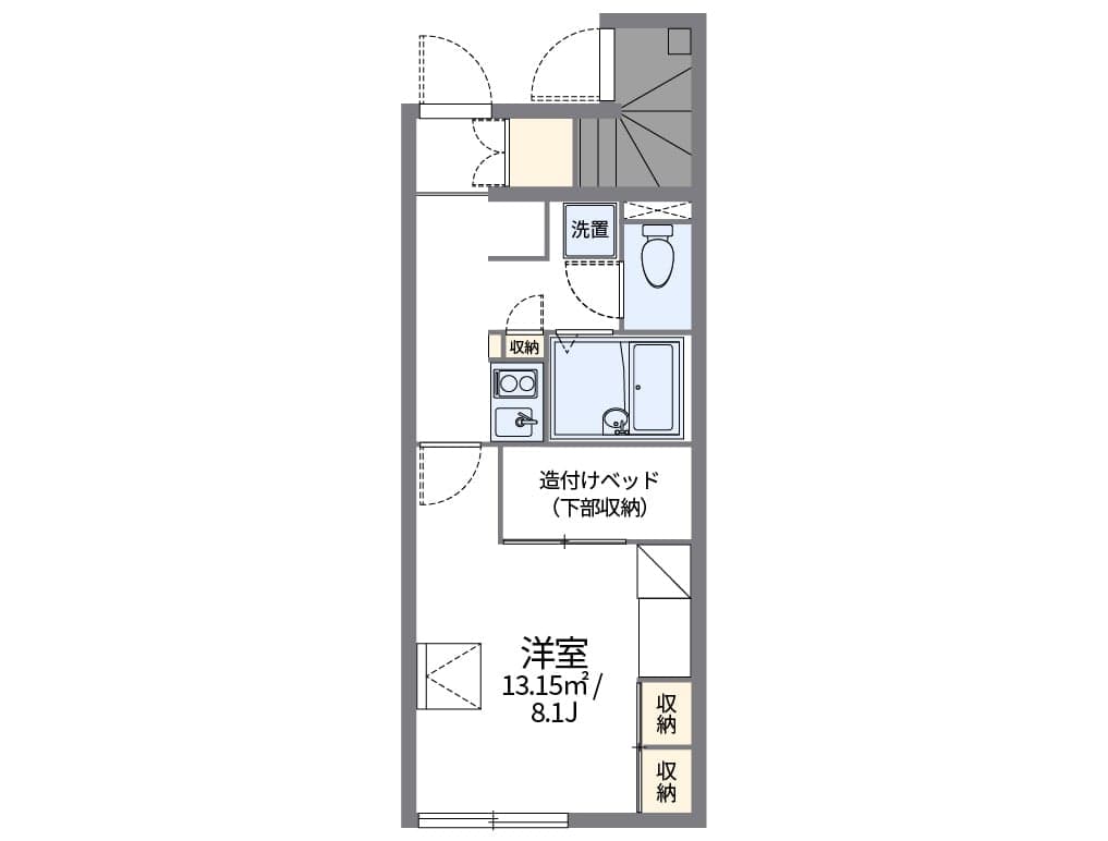 Preview floorplan of leopalace Asahi 2
