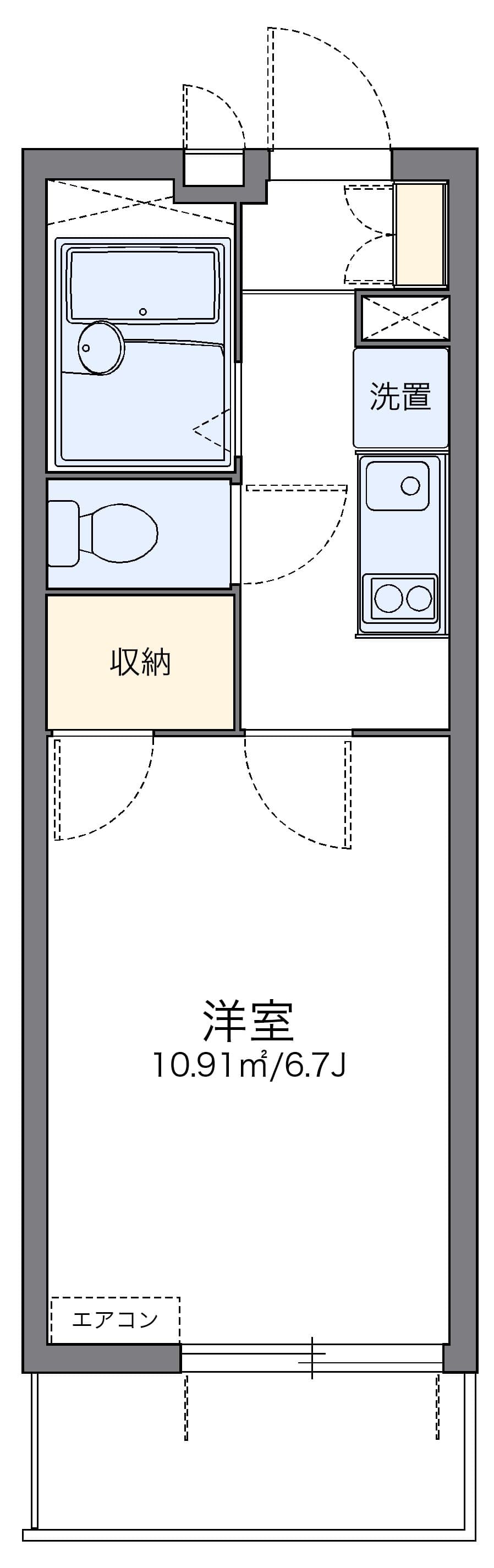 Preview floorplan of leopalace Shin Kamagaya KIYOTA