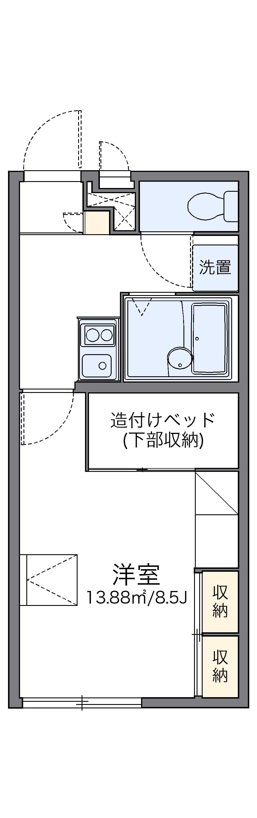 Preview floorplan of leopalace Kagayaki
