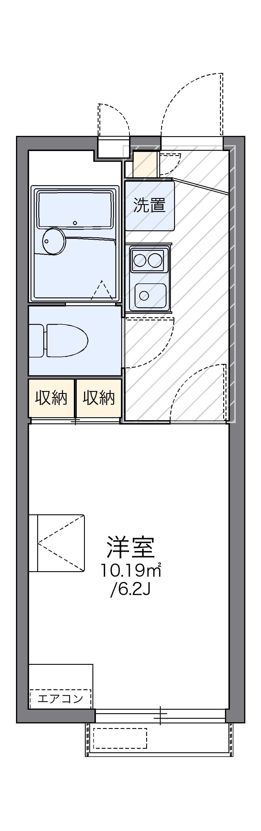 Preview floorplan of leopalace Tsubasa V