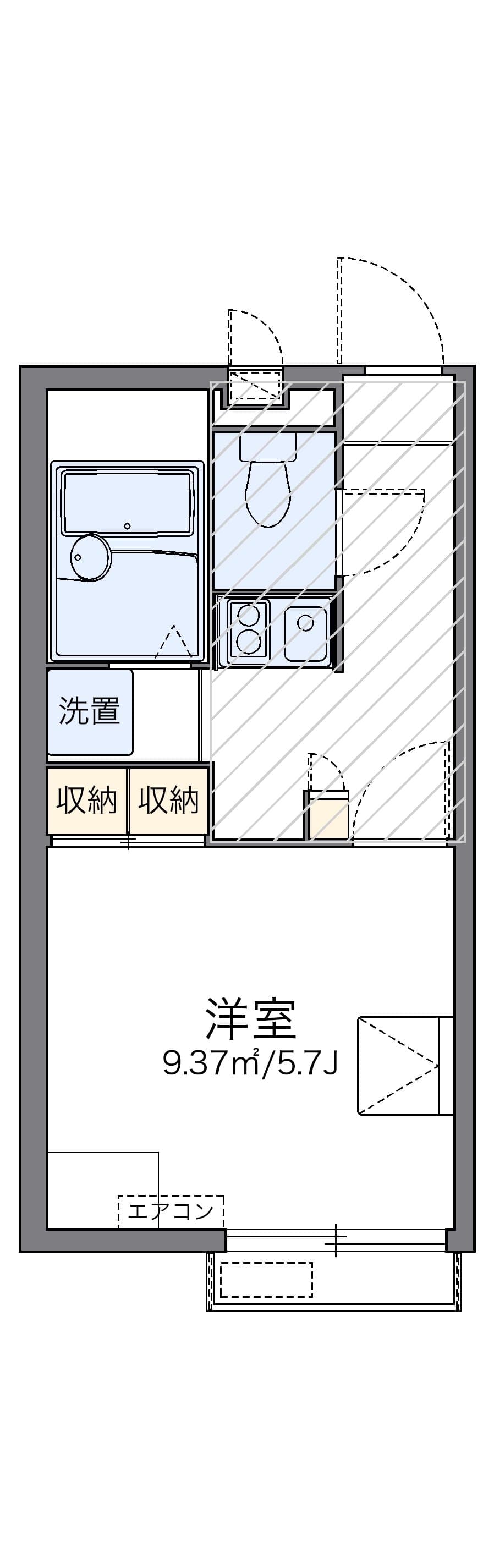 Preview floorplan of leopalace Hakkei
