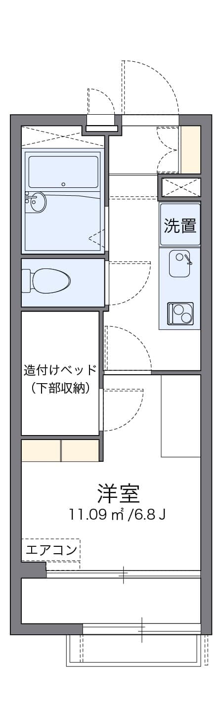 Preview floorplan of leopalace Kyoto Kuramaguchi