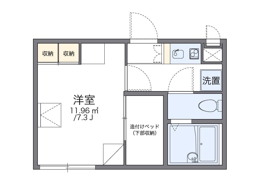 Preview floorplan of leopalace Minami Bandai