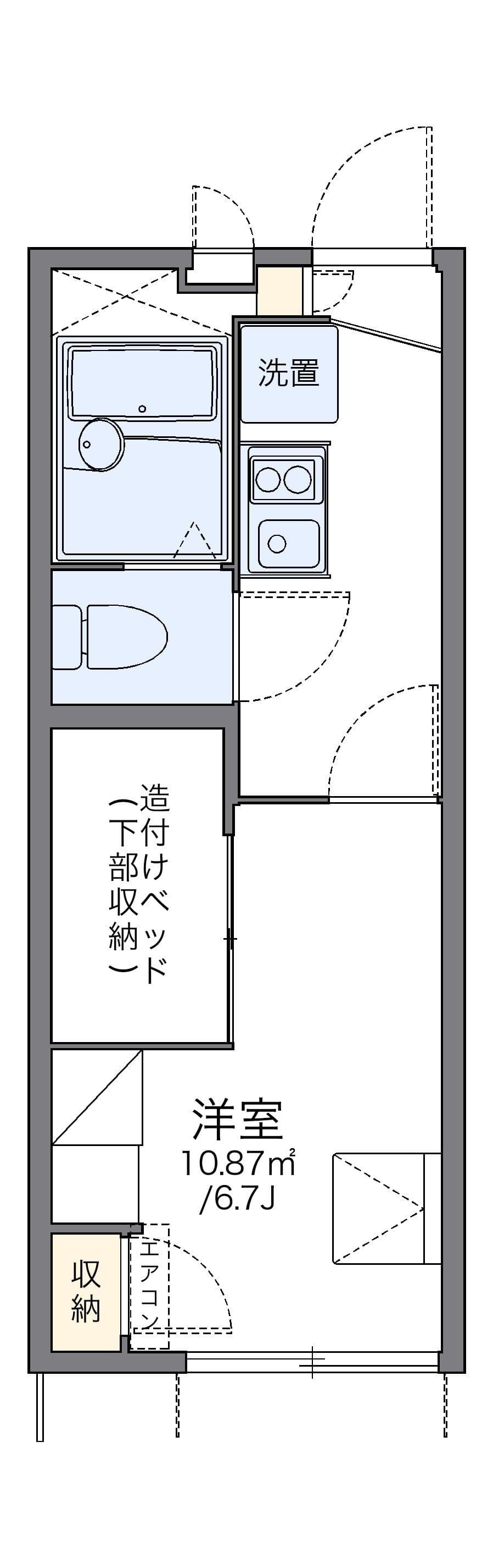Preview floorplan of leopalace Simple Ooimazato