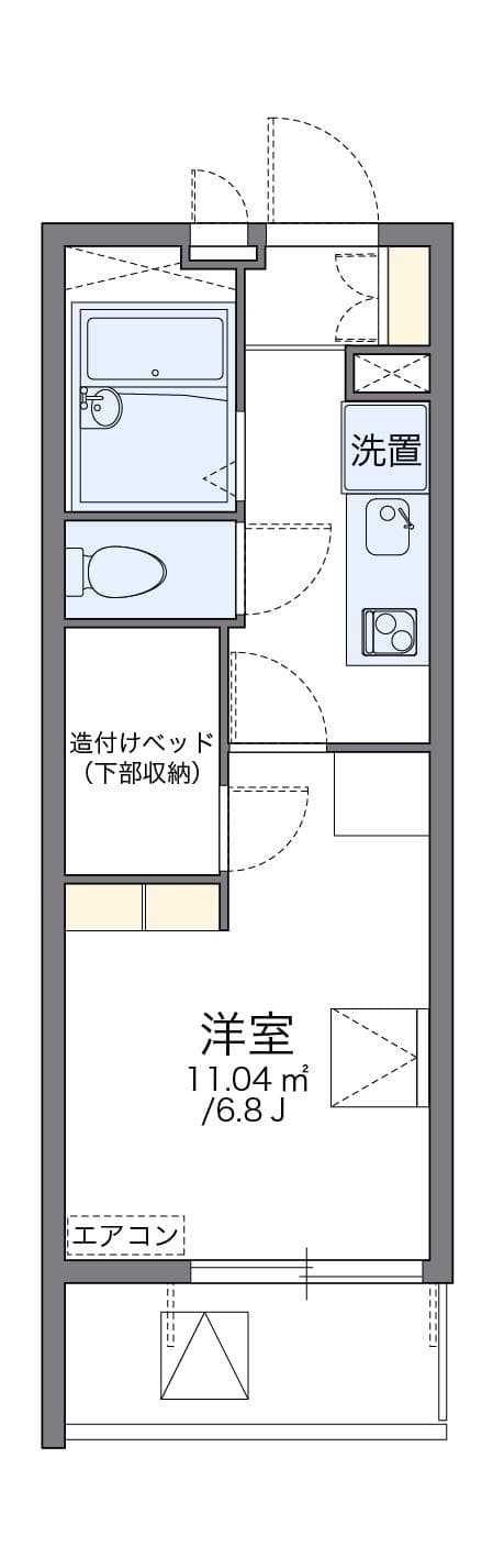 Preview floorplan of leopalace Himawariso