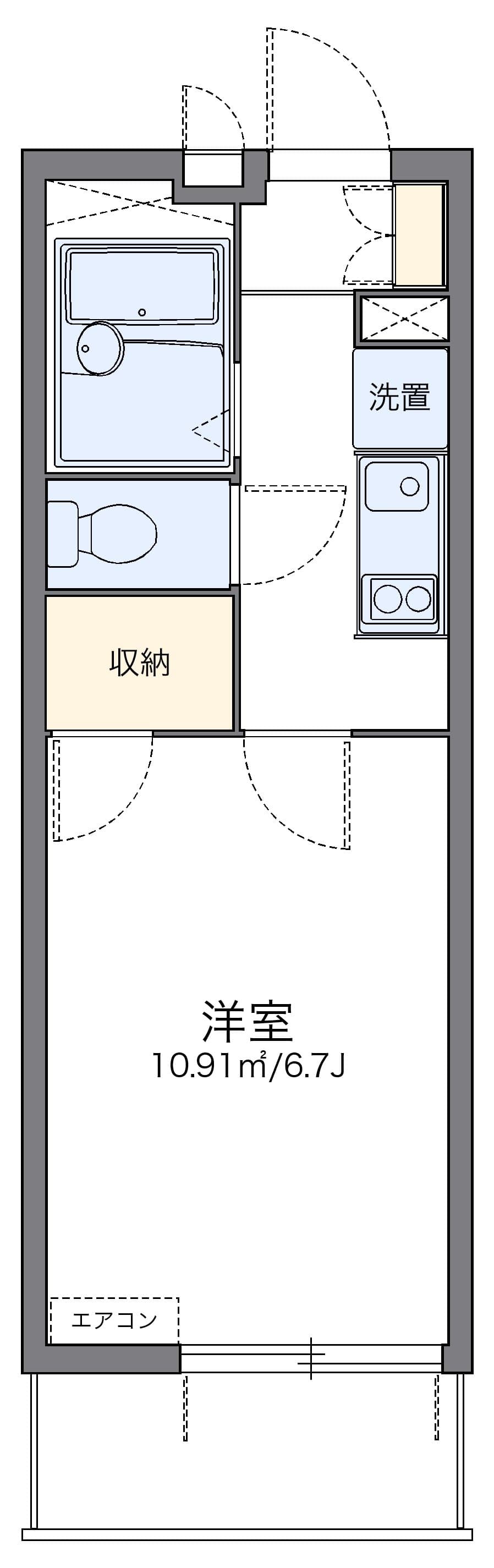 Preview floorplan of leopalace Shin Kamagaya KIYOTA