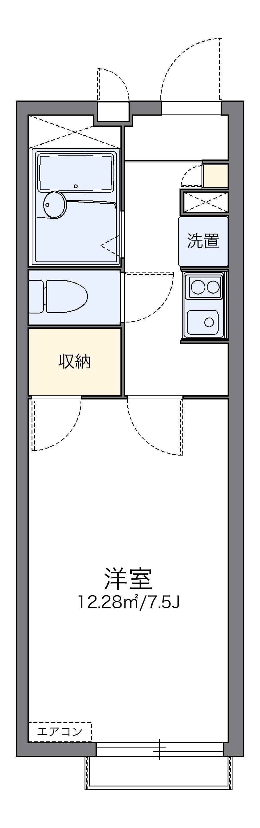 Preview floorplan of leopalace Miyako B