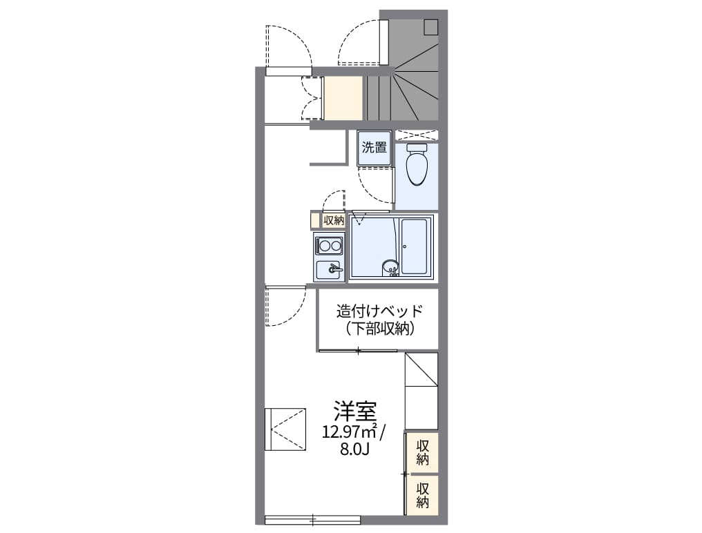 Preview floorplan of leopalace Higashikan