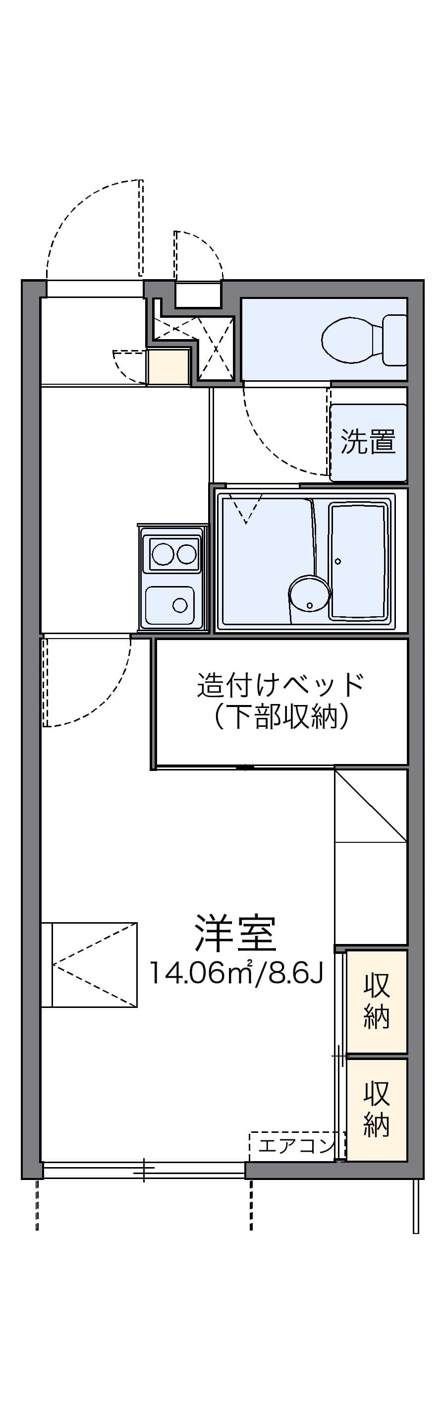 Preview floorplan of leopalace Riuemon
