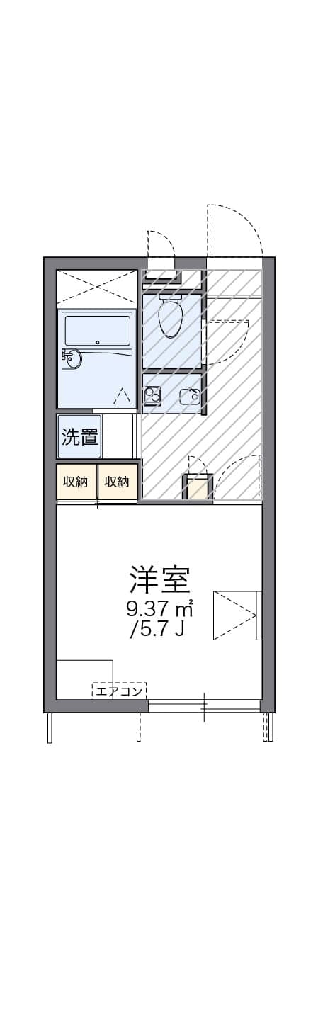 Preview floorplan of leopalace Hakkeijima