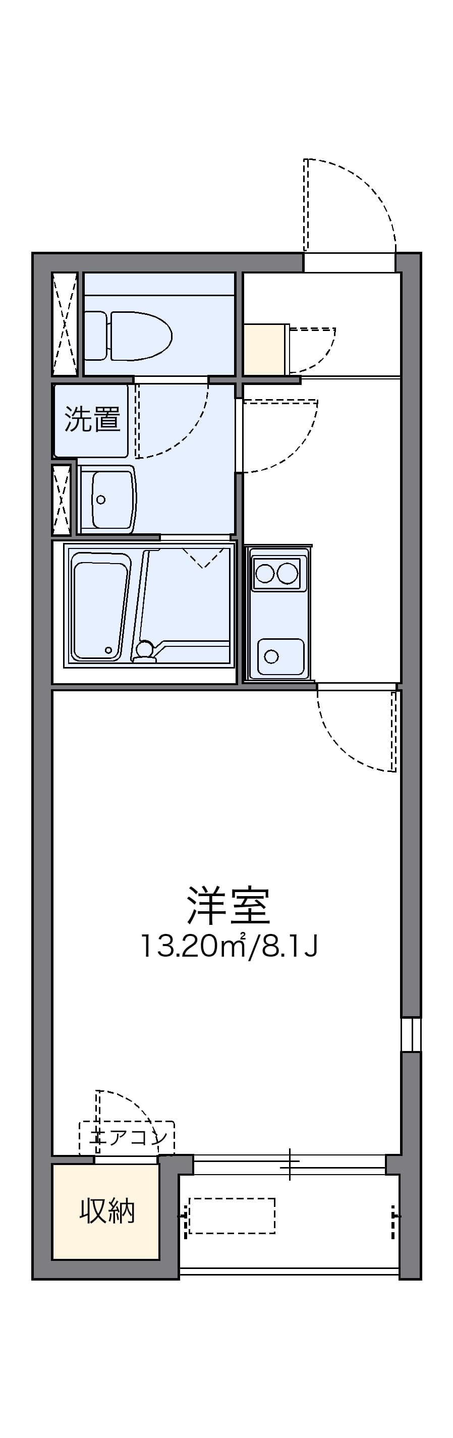 Preview floorplan of LEONEXT Nisshin Fukuchiyama