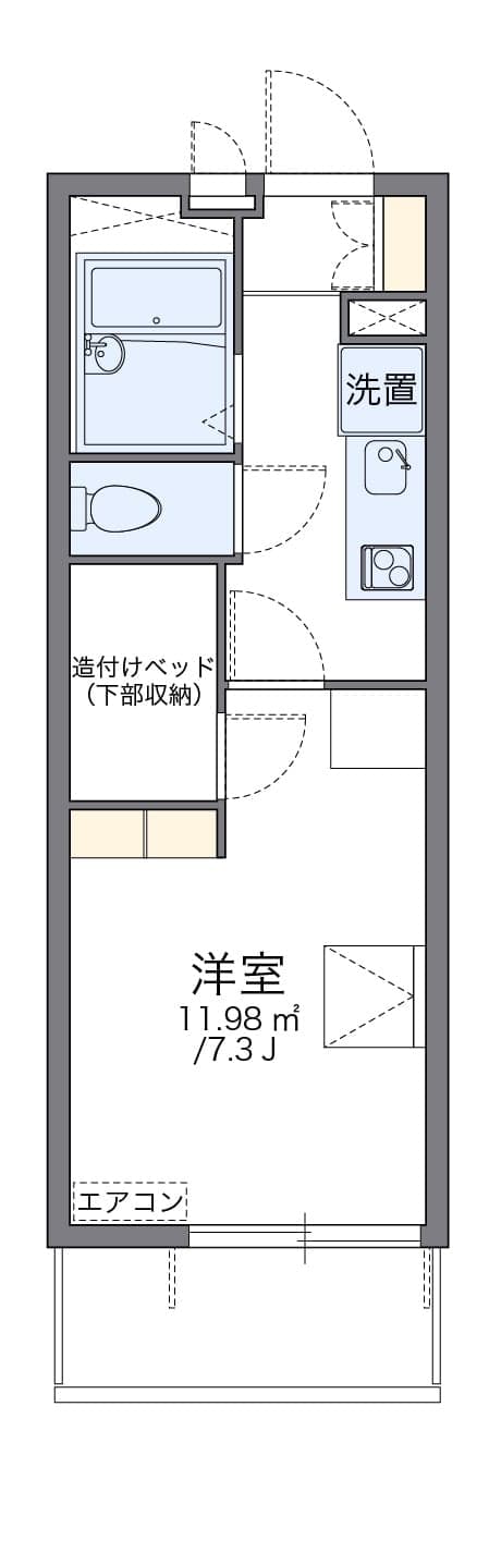 Preview floorplan of leopalace Hana