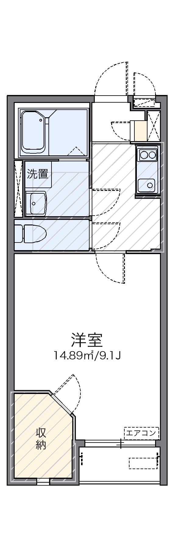 Preview floorplan of LEONEXT Yashizuka B