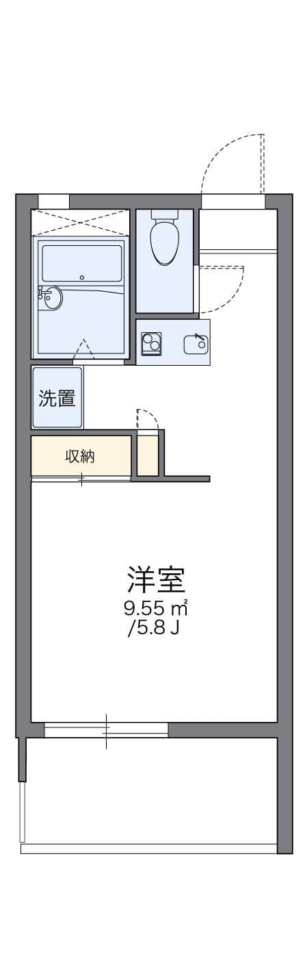 Preview floorplan of leopalace Sumiyoshi Gobankan