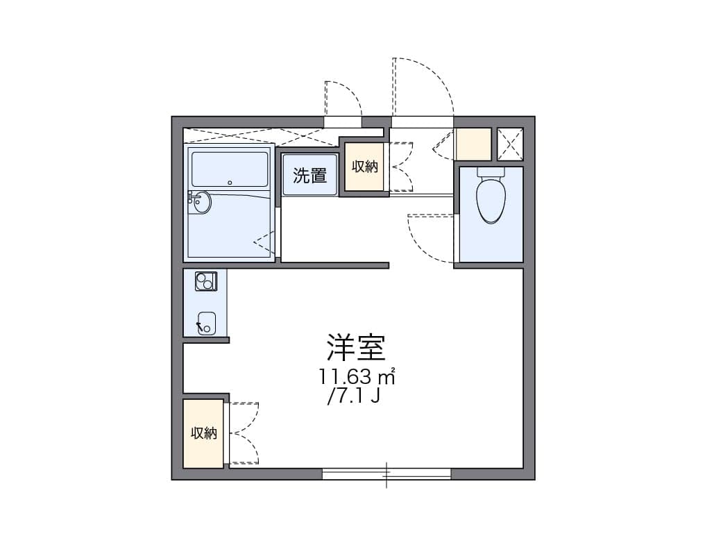 Preview floorplan of leopalace Jueness Sugito