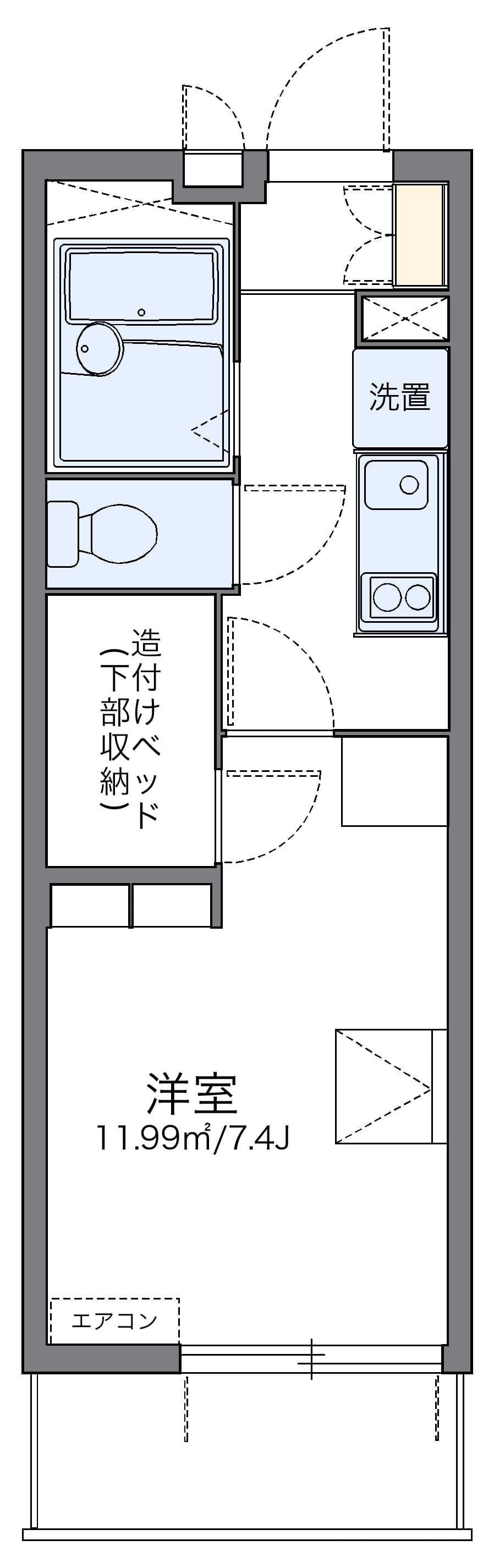 Preview floorplan of leopalace Monju