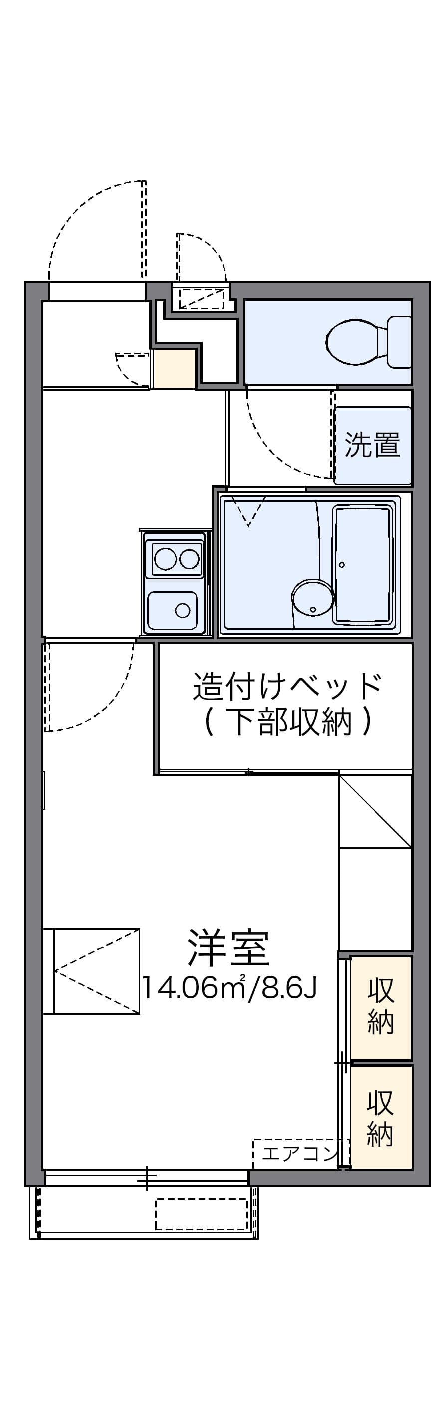 Preview floorplan of leopalace Tsuji Kyu Dai3