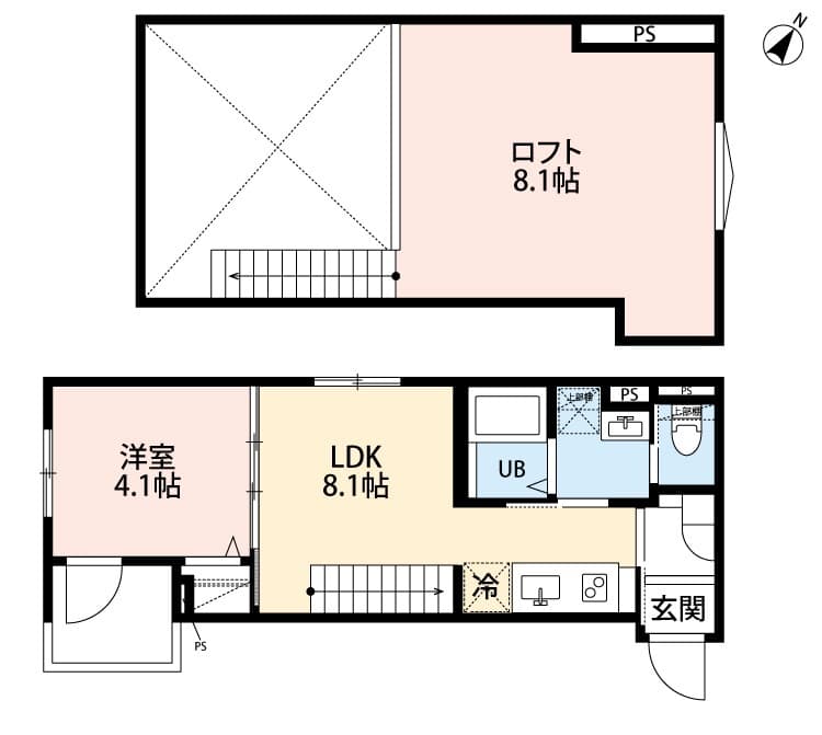 Preview floorplan of robot home Kitakashiwa III (Robot Home Kitakashiwa Three)