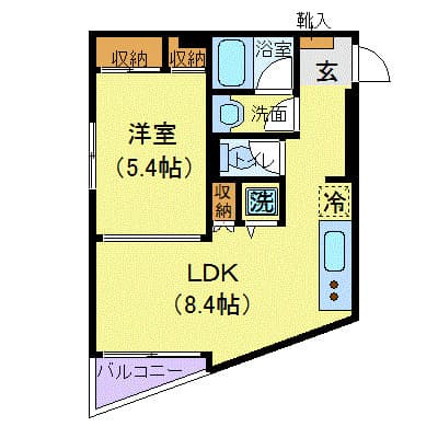 Preview floorplan of Goppongi Apartments