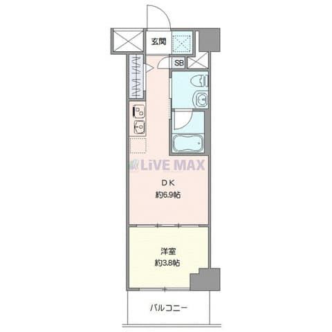 Preview floorplan of Spacier Senju Ohashi