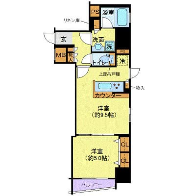 Preview floorplan of Fercour Ueno Station