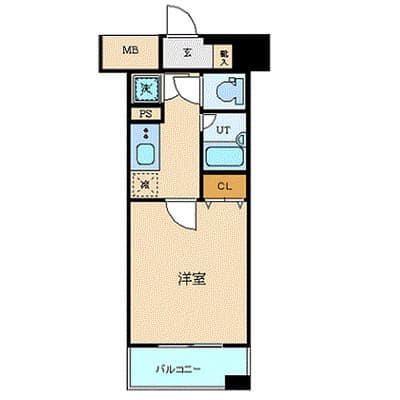 Preview floorplan of Palace Studio Ikebukuro Ekimae