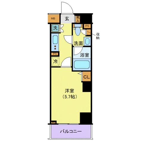 Preview floorplan of アクサス東京オリエンス