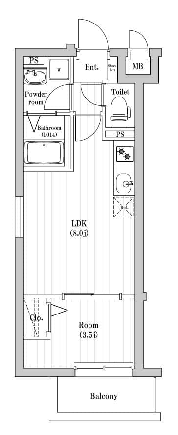Preview floorplan of Mv.fm Osaka Taisho