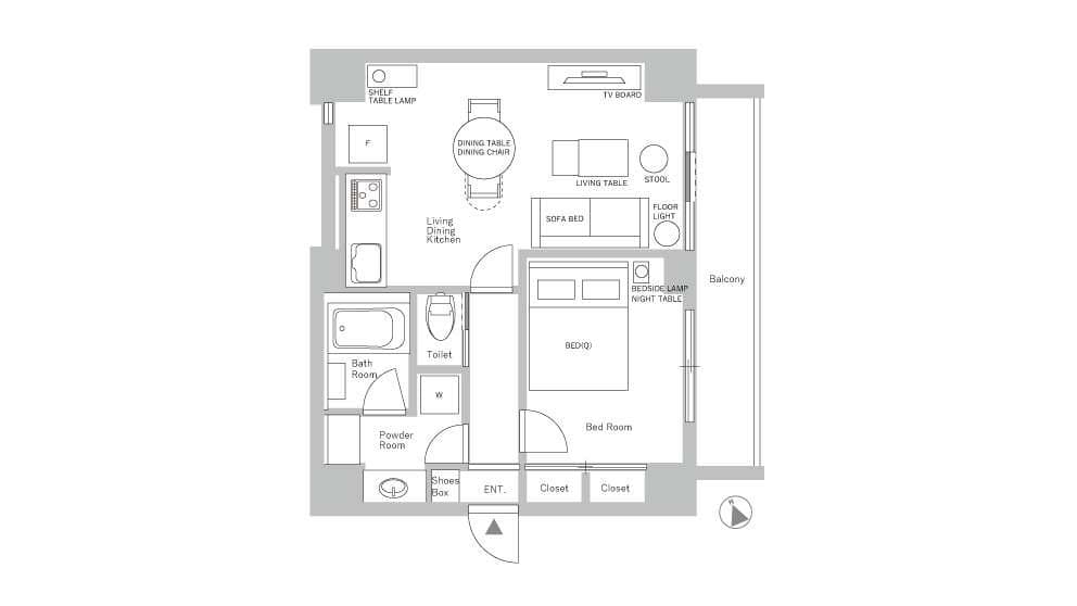 Preview floorplan of Asakusa Station