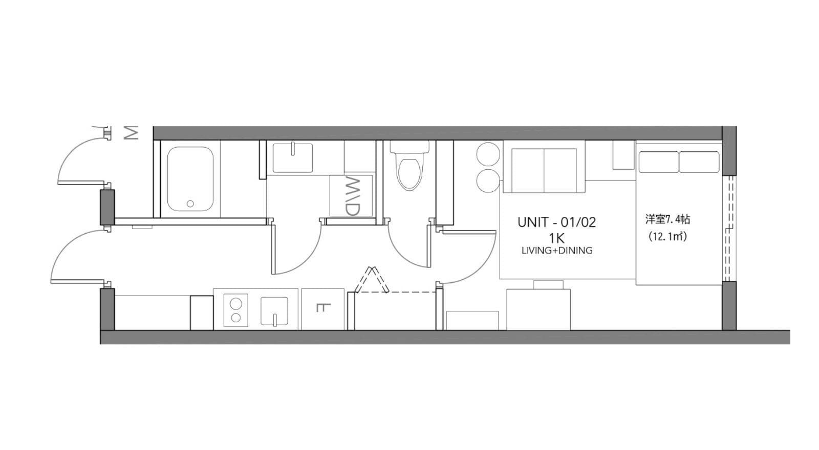 Preview floorplan of Harajuku