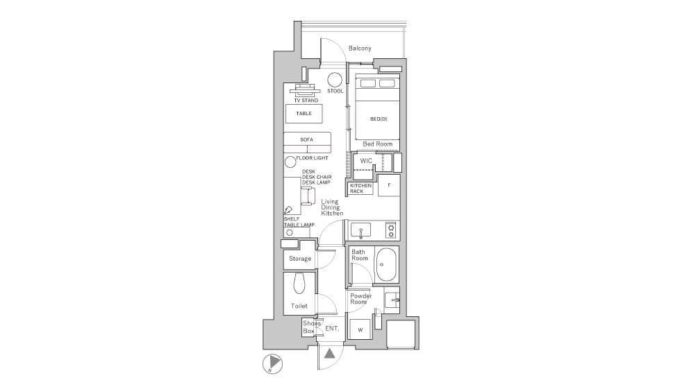 Preview floorplan of Ichigaya