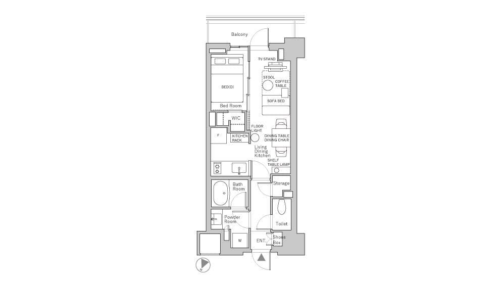 Preview floorplan of Ichigaya