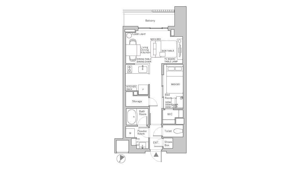 Preview floorplan of Ichigaya