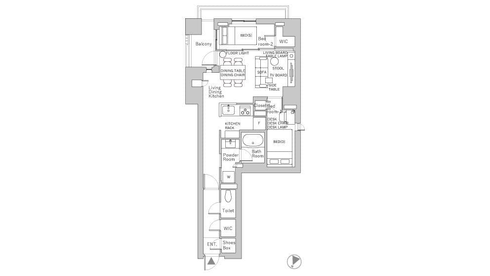 Preview floorplan of Ichigaya