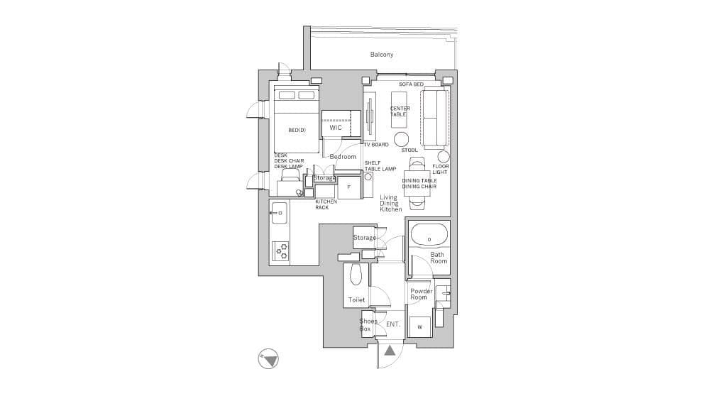 Preview floorplan of Ichigaya