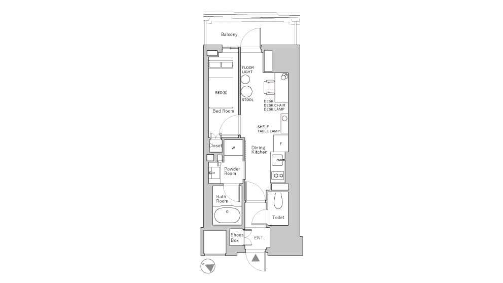 Preview floorplan of Ichigaya