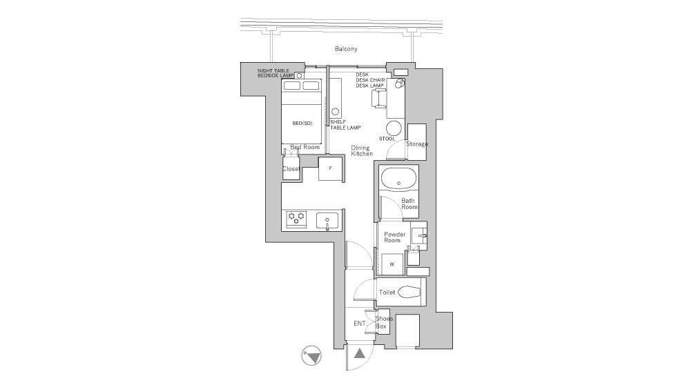 Preview floorplan of Ichigaya