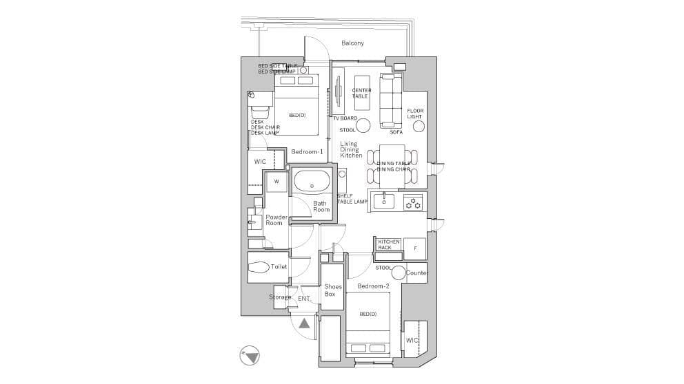 Preview floorplan of Ichigaya