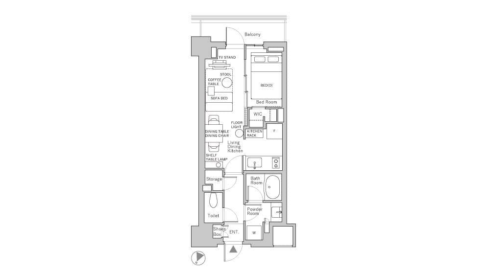 Preview floorplan of Ichigaya