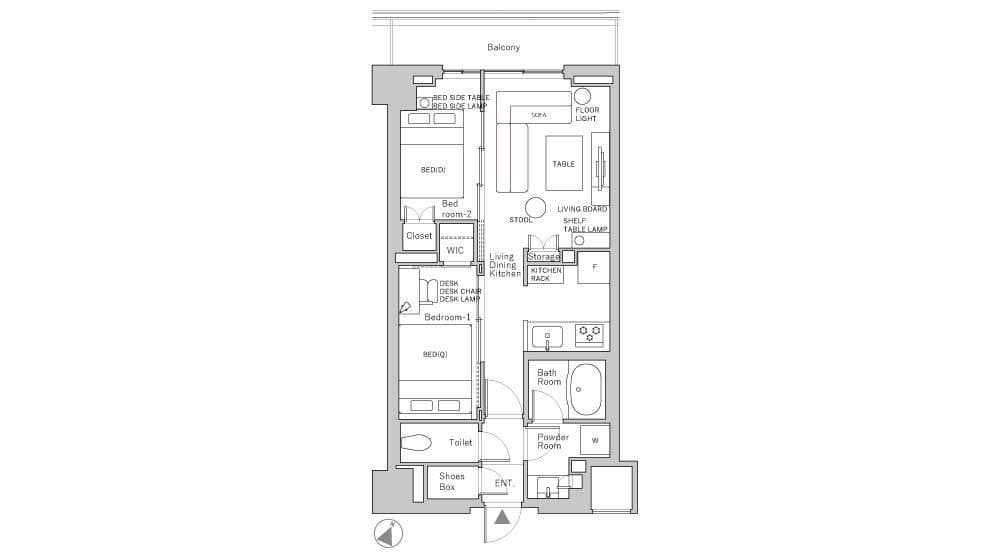 Preview floorplan of Ichigaya