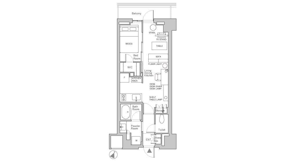 Preview floorplan of Ichigaya