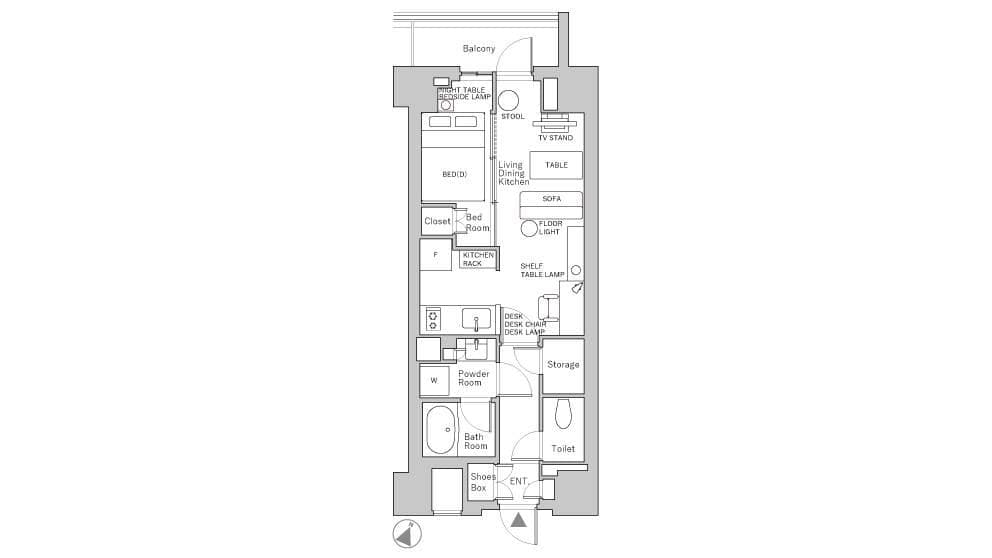 Preview floorplan of Ichigaya