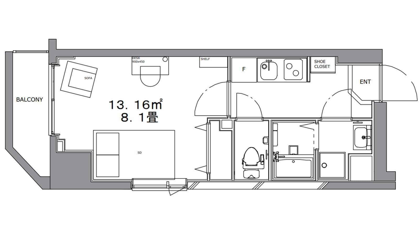 Preview floorplan of Kinshicho