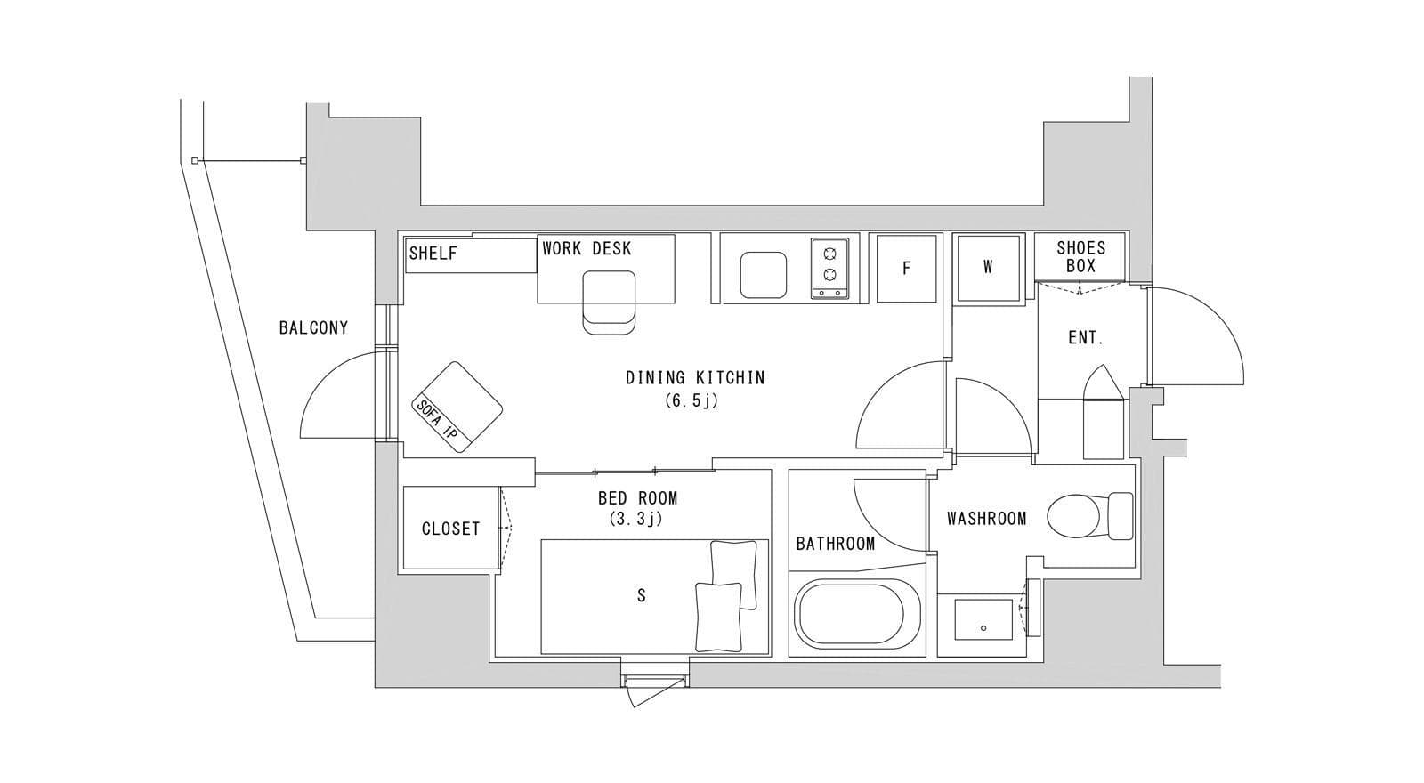 Preview floorplan of KinshichoⅡ