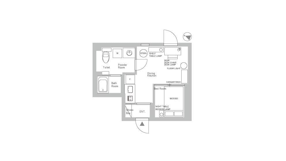 Preview floorplan of Meguro Hanabusayama