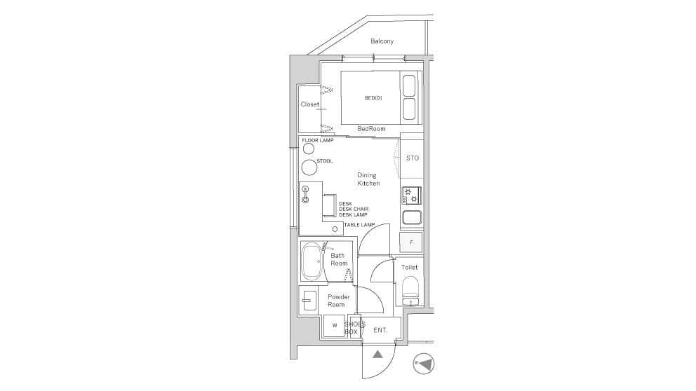 Preview floorplan of MorishitaⅡ