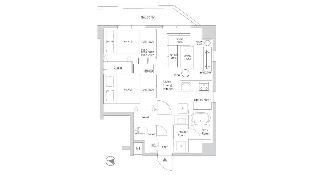 Preview floorplan of MorishitaⅡ